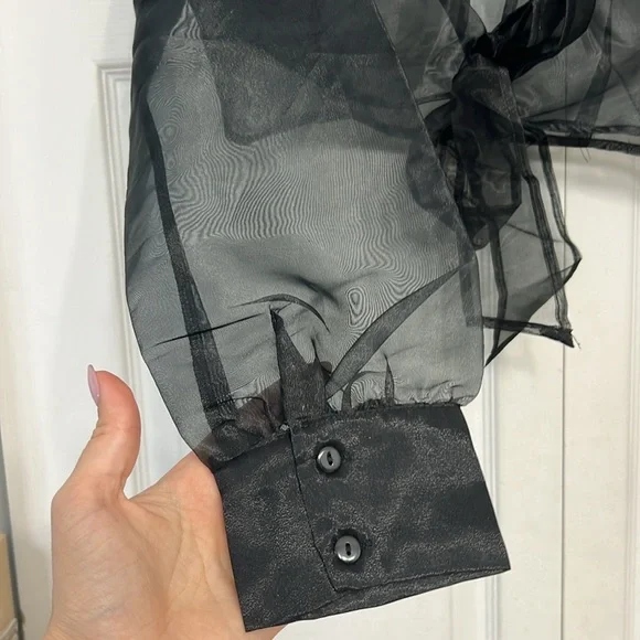 NWT Sheer Cropped Top - Picture 4 of 4